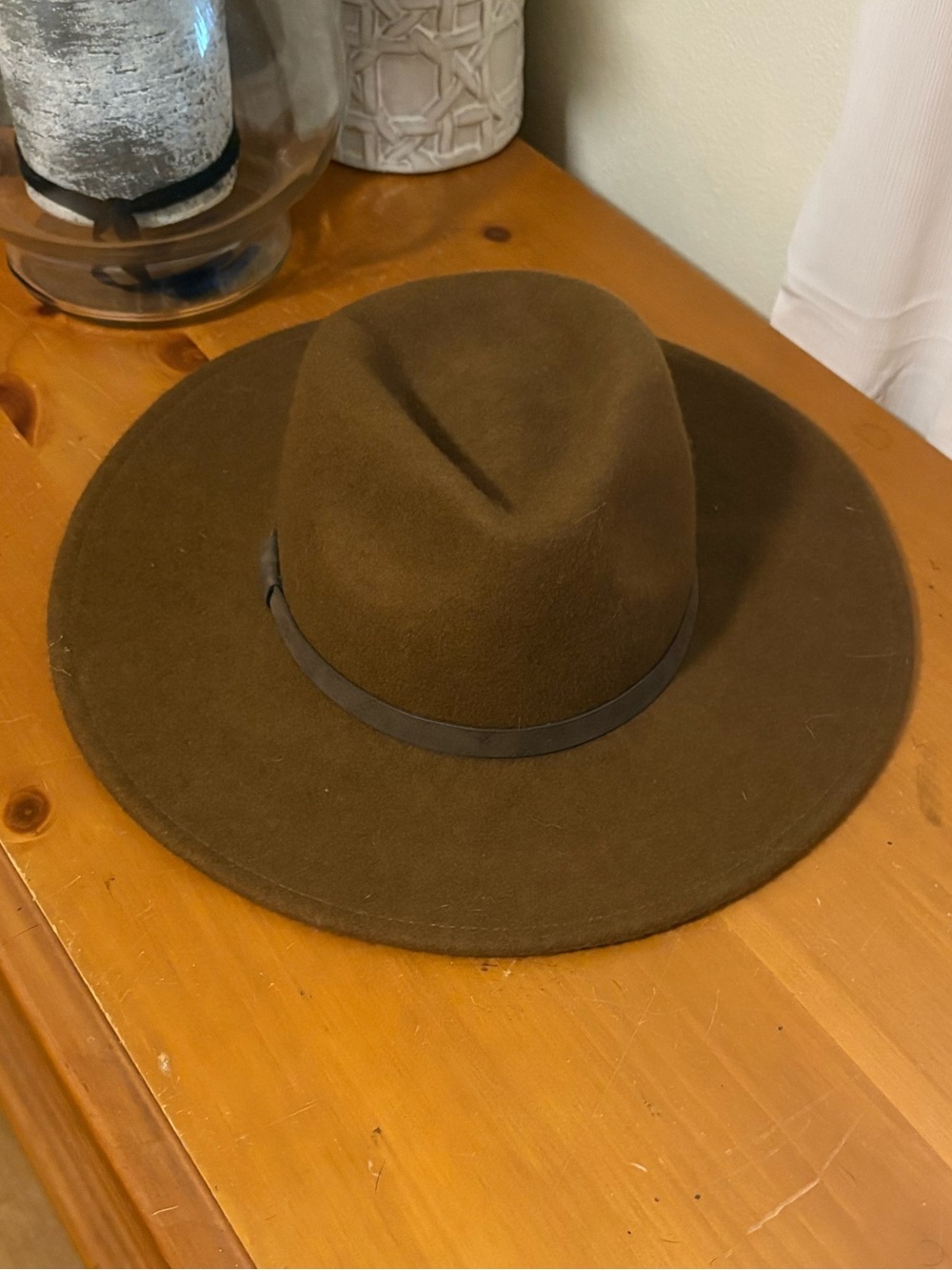 Universal Thread Brown Wide-Brim Felt Fedora